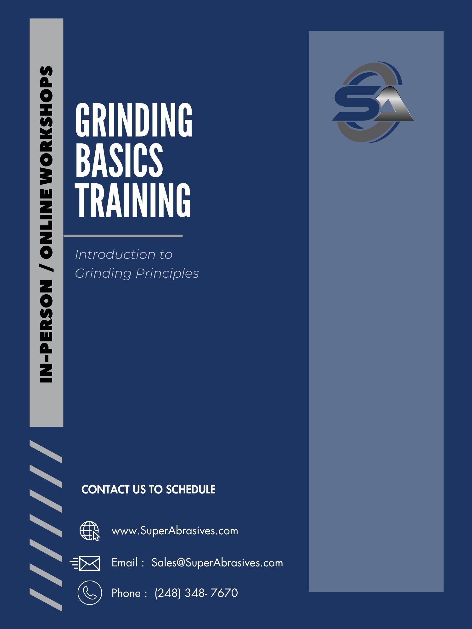 SuperAbrasives Grinding Basics Training catalog cover