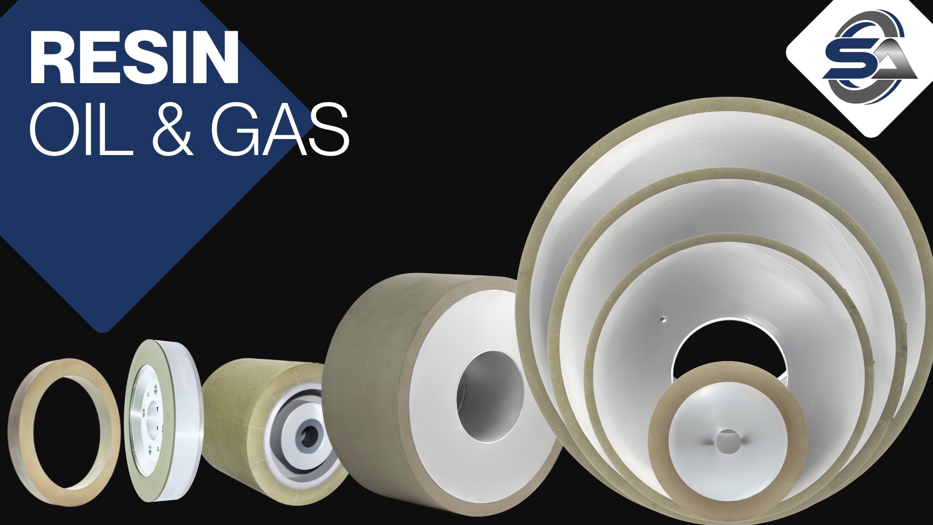 SuperAbrasives resin bond diamond grinding wheels for oil and gas drill bit and downhole applications